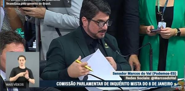 Marcos Do Val é repreendido em CPMI: 