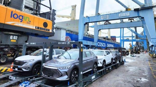 ​Porto de Vila Velha bate recorde em importações de veículos elétricos