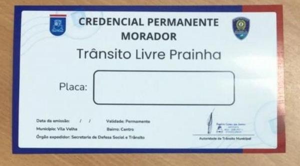 Morador poderá fazer hoje credenciamento de livre acesso de veículo à Prainha