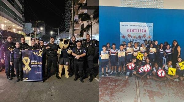 ​Campanha Maio Amarelo da Guarda Municipal alcança mais de 3 mil pessoas