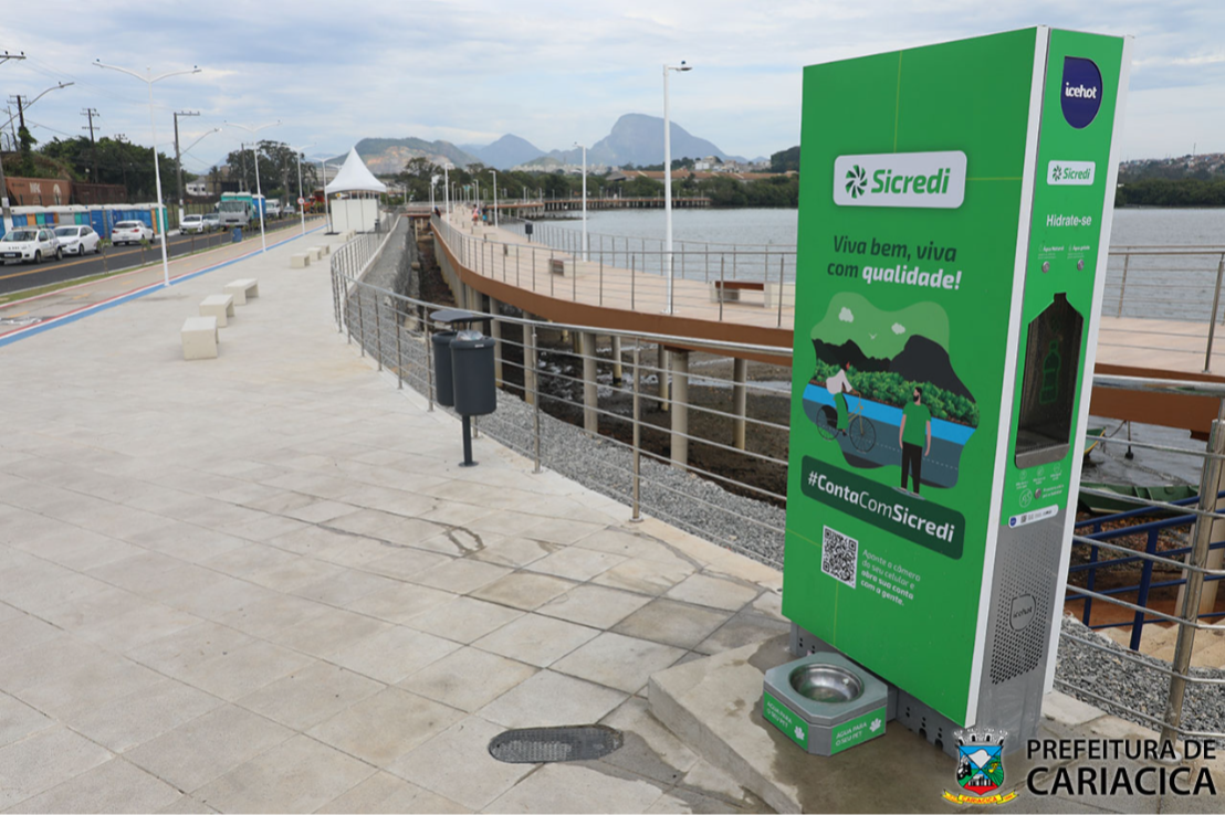 Bebedouro da Nova Orla foi reinstalado e está pronto para uso