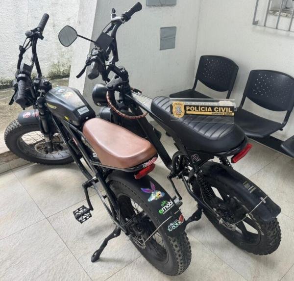 Saiba como a polícia age para recuperar bicicletas elétricas roubadas no ES