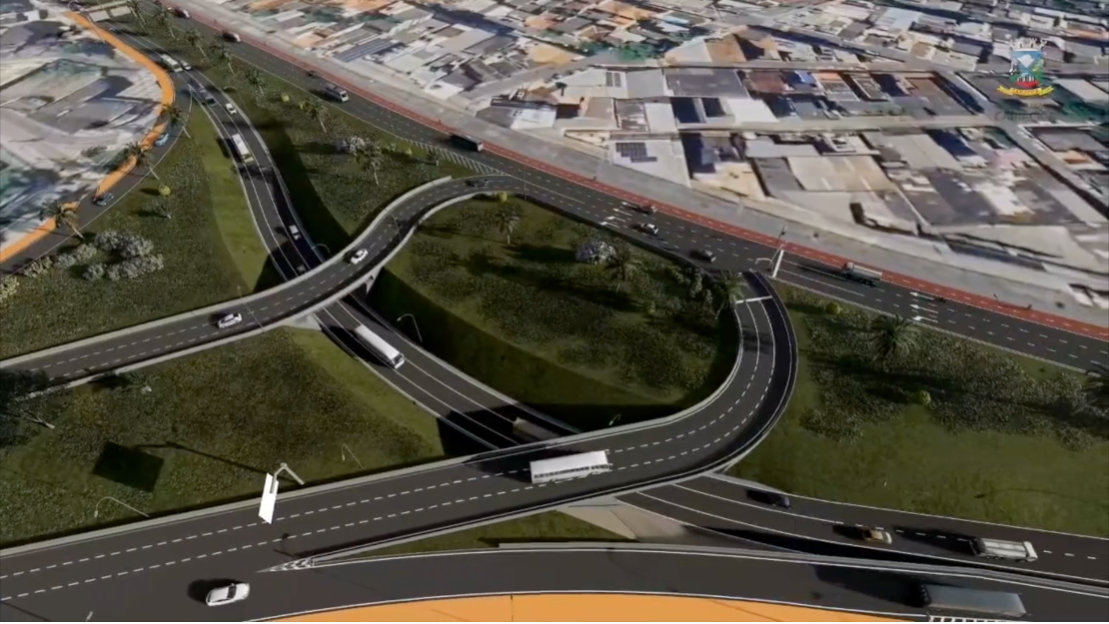 Novo viaduto de Alto Lage terá 1,5 km de extensão com passagens de níveis sobre a Avenida Mário Gurgel