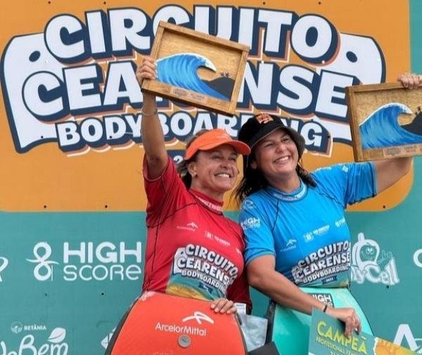 Neymara Carvalho é vice-campeã da segunda etapa do Circuito Cearense de Bodyboarding