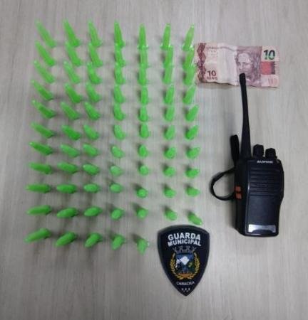 Guarda de Cariacica apreende mais de 70 pinos de substância análoga a cocaína