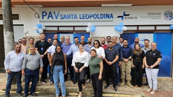 Detran|ES reinaugura novo PAV de Santa Leopoldina 