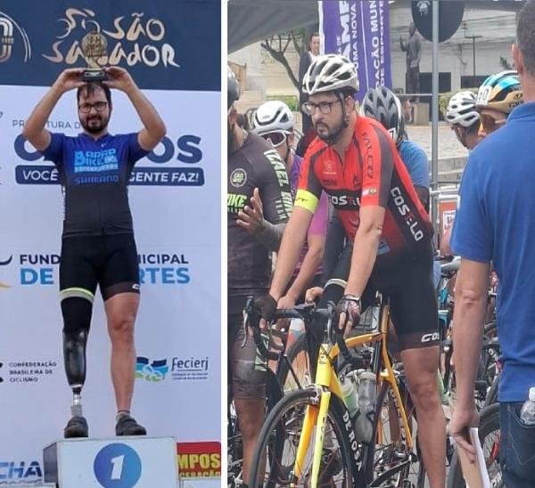 Paraatleta capixaba conquista bicampeonato na Prova Ciclística São Salvador, na categoria PNE, em campos RJ