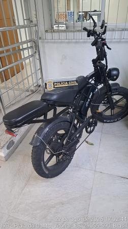 Polícia Civil recupera bicicleta elétrica furtada em Vitória