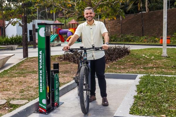 Bike Fix: Viana aposta na mobilidade sustentável com projeto inovador, o prefeito de Viana Wanderson Bueno fala sobre o projeto.